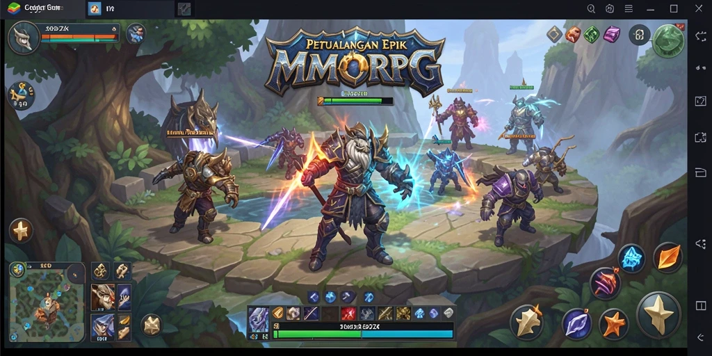 Tampilan utama gameplay 369ZK menampilkan aksi seru dalam dunia MMORPG.