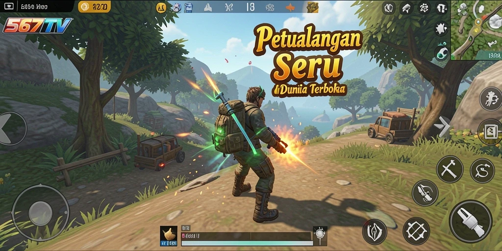 Tampilan gameplay 567TV yang menarik dan seru.