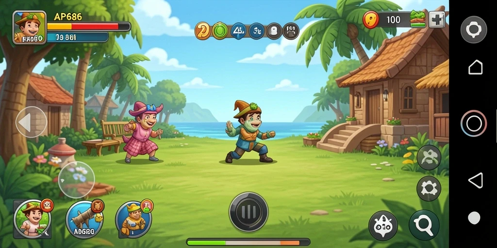 Tampilan gameplay seru dan menarik dari AP686.