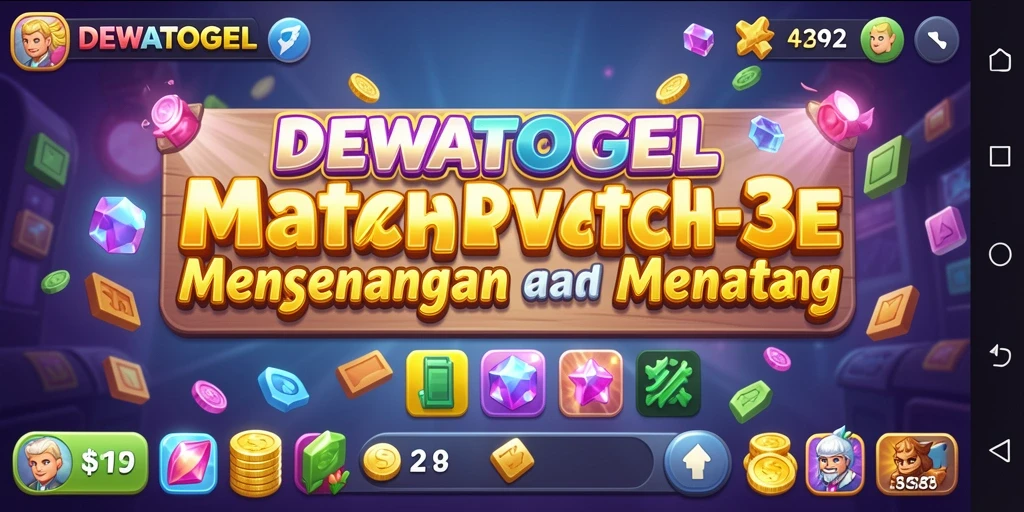 Tampilan gameplay menarik DEWATOGEL yang penuh warna.