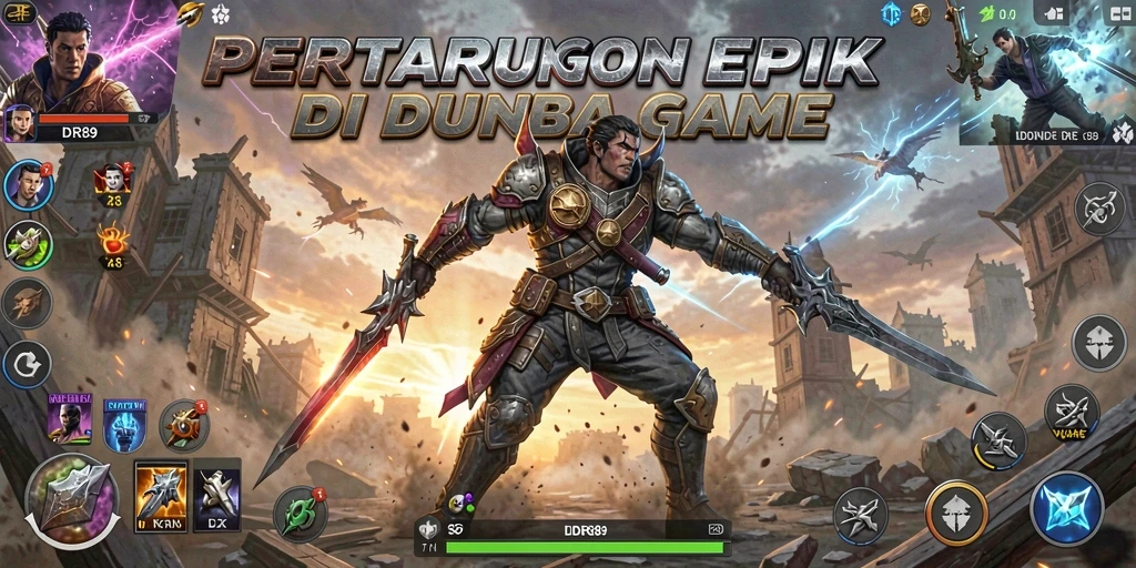 Gameplay IDR89 menampilkan aksi pertarungan yang seru dan dinamis.