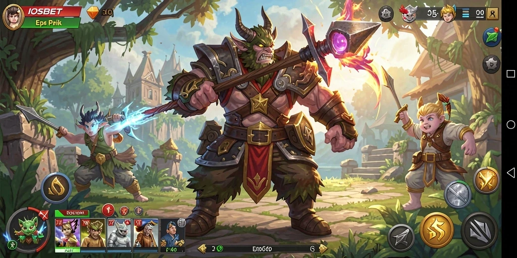 Tangkapan layar gameplay IOSBET dengan aksi RPG yang mendebarkan.