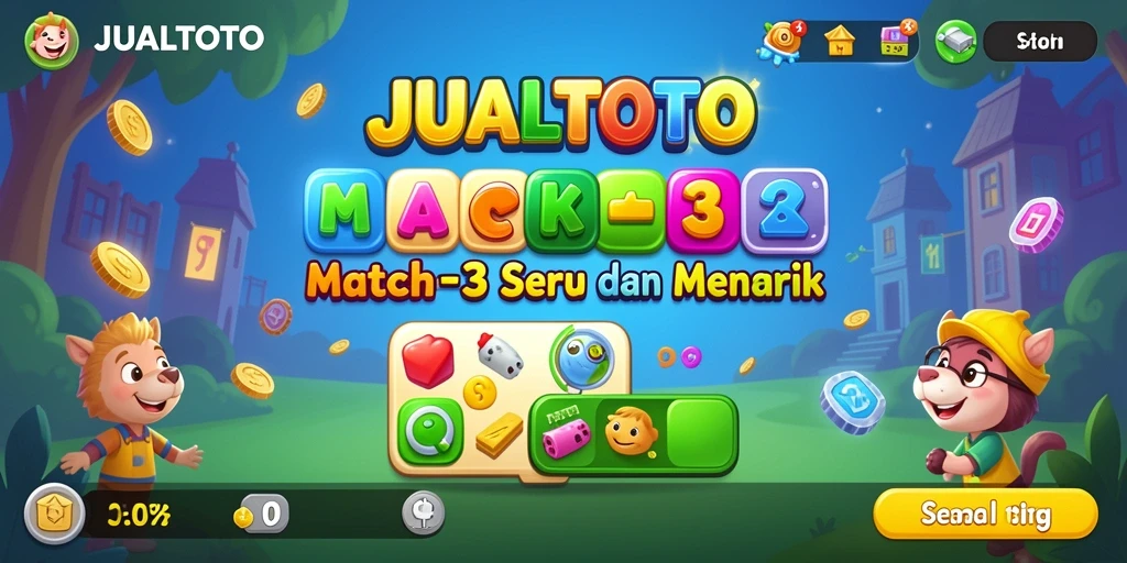 Tangkapan layar <strong>JUALTOTO</strong> menampilkan gameplay yang penuh warna dan menarik.