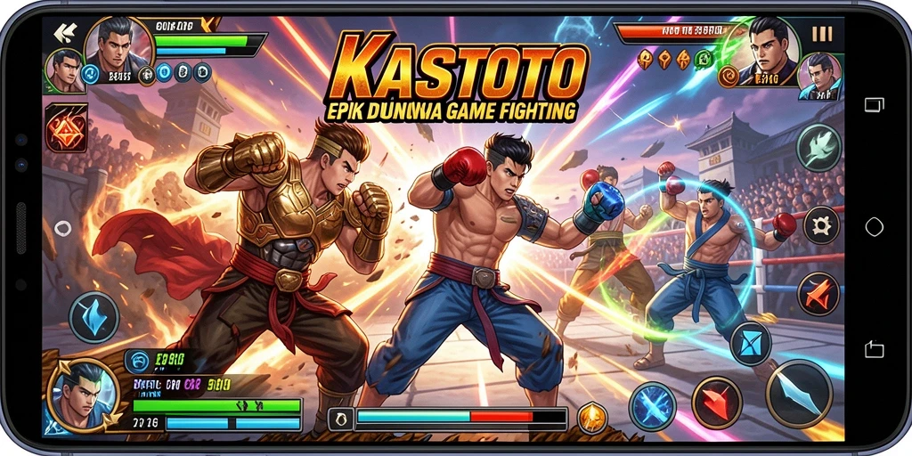 Tampilan gameplay KASTOTO yang intens dan penuh aksi.