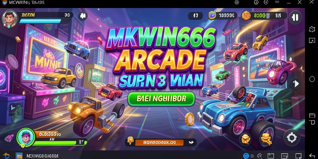 Screenshot gameplay MKWIN666 menunjukkan aksi seru dan grafis menawan.