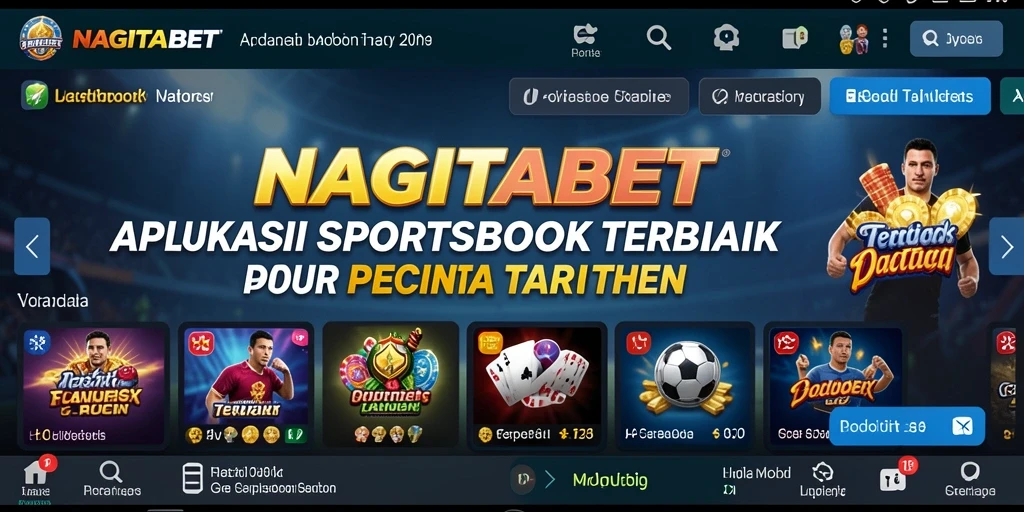 Tangkapan layar menunjukkan antarmuka pengguna NAGITABET dengan opsi taruhan yang menarik.