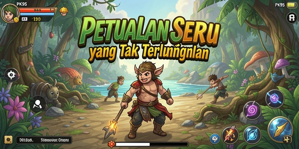 Tangkapan layar gameplay menampilkan aksi seru dalam PK95.