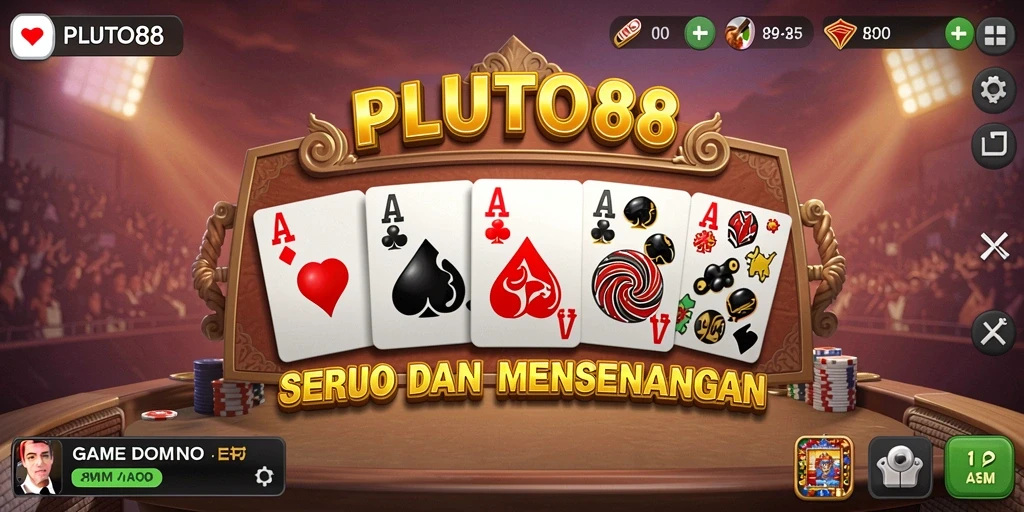 Tampilan gameplay dominasi yang mengasyikkan dalam PLUTO88.