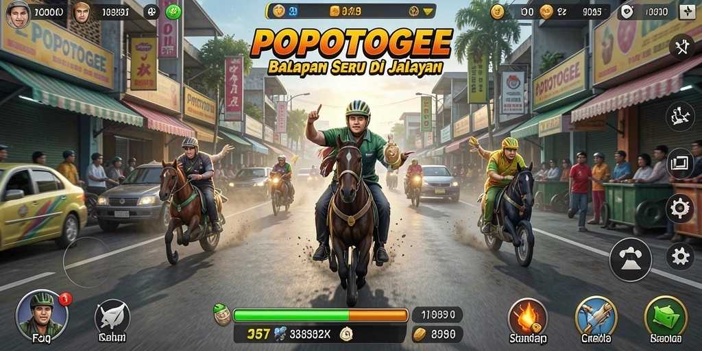 Gameplay seru dari balapan di POPOTOGEL dengan grafik yang menakjubkan.