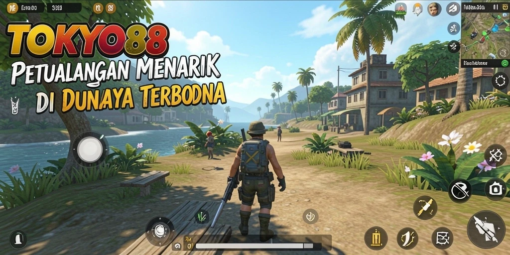 Screenshot gameplay TOKYO88 menampilkan petualangan mendebarkan di dunia terbuka.