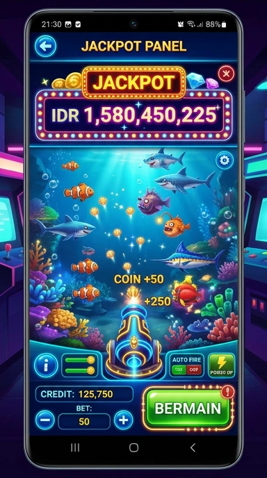 Tampilan antarmuka pengguna hometogel yang intuitif dan menarik.